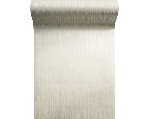 Papier peint intissé 67565-HOR Pure & Noble IV Polly Cream Rouleau de papier peint avec grain de bois