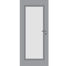 Porte intérieure Pertura Mila 01 laque gris noble 86x198,5 cm gauche avec découpe HL (sans verre)-thumb-1
