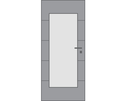 Porte intérieure avec garniture de poignée