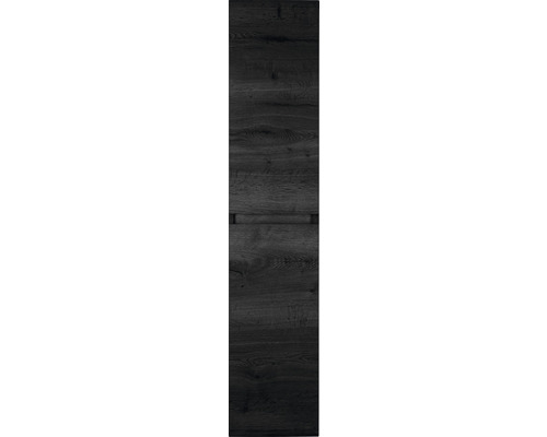 Armoire haute Sanox Frozen couleur de façade black oak 35 x 170 x 35 cm