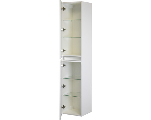 Armoire haute Sanox Frozen couleur de façade blanc à haute brillance 35 x 170 x 35 cm