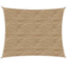 Voile d'ombrage rectangulaire Windhager CAPRI 4,0 x 5,0 m, HDPE 225 g/m² perméable au vent et à l'eau, rouge
