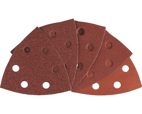 Feuille abrasive Bosch Expert Best for Wood and Paint, C430, lot de 10 Lot de papier abrasif triangulaire avec trous