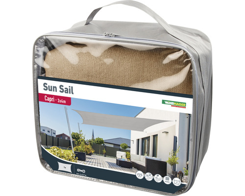 Voile d''ombrage emballée Capri 3x4 mètres