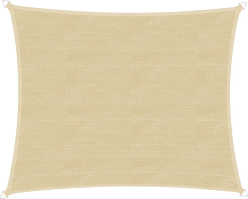 Voile d''ombrage rectangulaire avec œillets de fixation