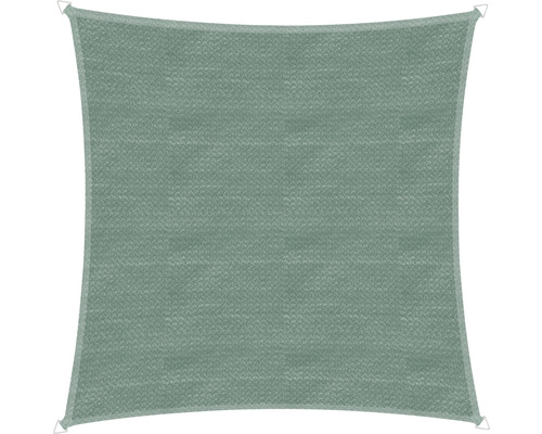 Quadratisches Sonnensegel aus Stoff mit Befestigungsringen an den Ecken