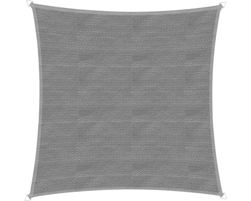 Voile d''ombrage carrée en tissu avec anneaux de fixation