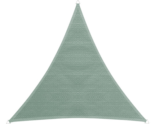 Dreieckiges Sonnensegel aus Stoff mit Befestigungsösen