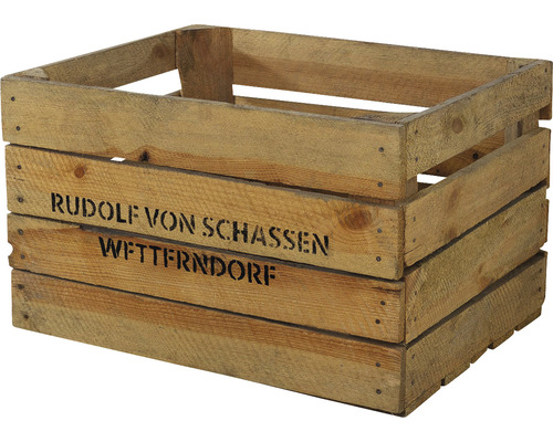 Caisse en bois Rudolf von Schassen 50x40x30 cm