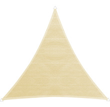 Voile d'ombrage Capri triangulaire 4m blanc crème-thumb-1