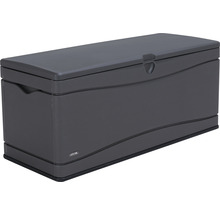 Graue Gartenbox zur Aufbewahrung von Gartenzubehör