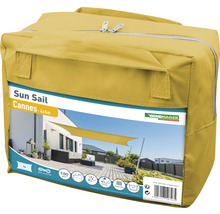 Voile d'ombrage Cannes rectangulaire 4x5m jaune