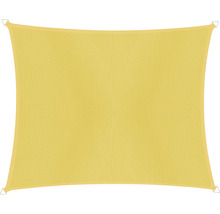 Voile d'ombrage Cannes rectangulaire 4x5m jaune