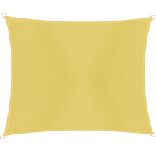 Voile d''ombrage rectangulaire en tissu avec œillets métalliques aux coins