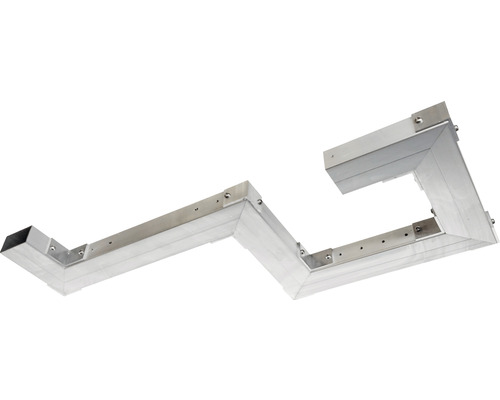 Seitenverblendung für Systemtreppe für Dielen, 2-stufig, 322x576 mm Kunststoff Grau