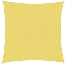 Voile d'ombrage Cannes carré 5m jaune