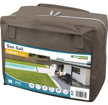 Sonnensegel Cannes Quadrat 5m beige