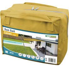 Voile d'ombrage Cannes carré 4m jaune