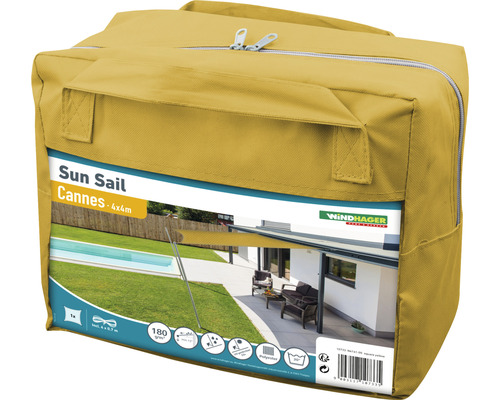 Verpackte Windhager Sonnen Segel Cannes 4x4 Meter