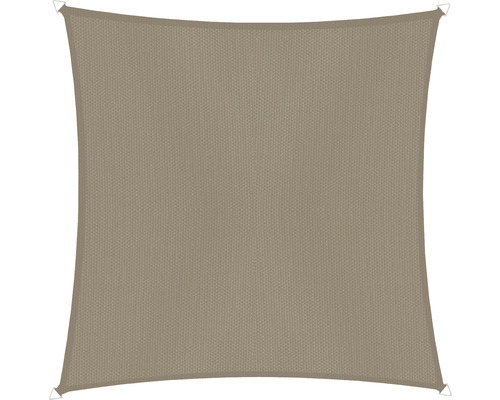 Voile d''ombrage carrée en tissu avec anneaux de fixation