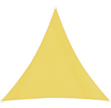Voile d'ombrage Cannes triangulaire 5m jaune