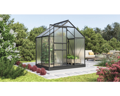 Serre Vitavia Comet en polycarbonate 4 mm 195 x 131 cm noir