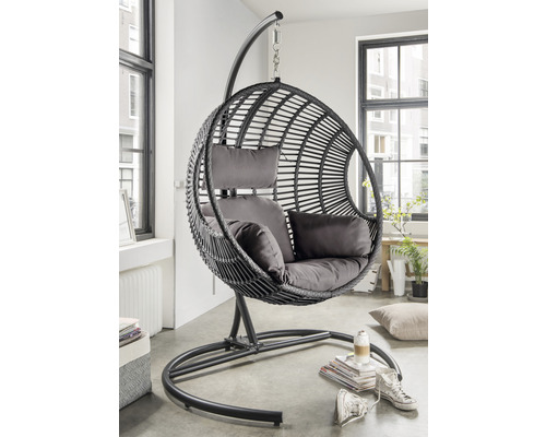 Fauteuil suspendu fauteuil de jardin Destiny Coco Deluxe II aluminium anthracite