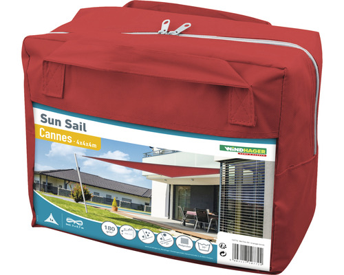 Verpackte Windhager Sonnensegel Cannes 4x4x4 Meter