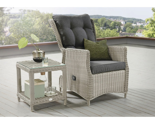 Relax fauteuil de jardin Destiny Casa aluminium blanc