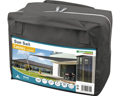 Verpackte Windhager Sonnensegel Cannes 4x4x4 Meter