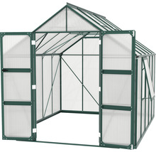 Serre Vitavia Olymp 8300 panneaux alvéolés 6 mm 257 x 324 cm émeraude