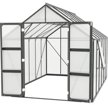 Gewächshaus Vitavia Olymp 9900 Hohlkammerplatten 6 mm 257 x 386 cm schwarz