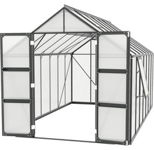 Gewächshaus Vitavia Olymp 11500 Hohlkammerplatten 6 mm 257 x 448 cm schwarz