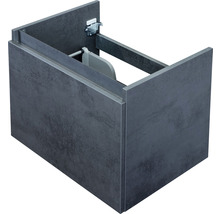 Waschtischunterschrank Sanox Frozen Frontfarbe beton anthrazit BxHxT 60 x 40 x 45 cm