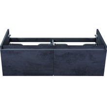 Waschtischunterschrank Sanox Frozen Frontfarbe beton anthrazit BxHxT 120 x 40 x 45 cm
