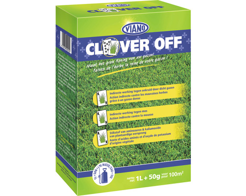 Viano Clever Off contre la mousse et les mauvaises herbes 1 L+50 g