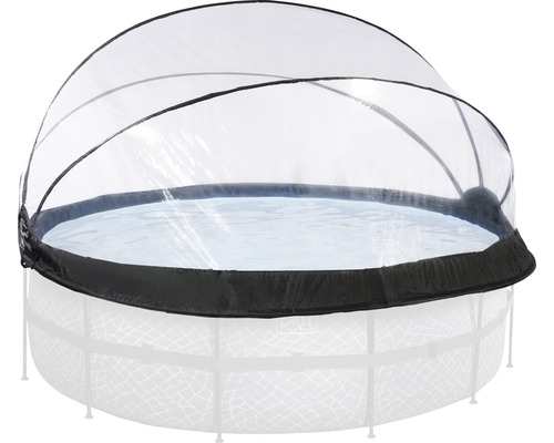 Pool Abdeckung EXIT rund Ø 427 cm transparent