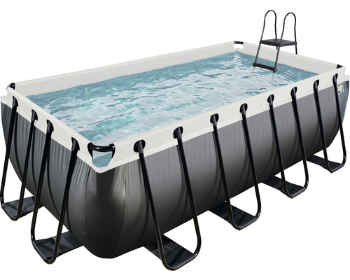 Piscine tubulaire rectangulaire avec échelle