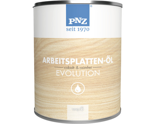 Huile pour plan de travail PNZ evolution blanc 750 ml Boîte d''huile pour plans de travail Evolution