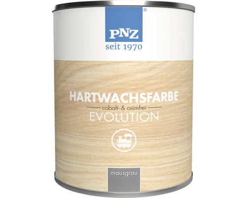 Peinture à cire dure PNZ evolution pour intérieur gris souris 250 ml Peinture cire dure PNZ Evolution, gris souris, pour surfaces en bois
