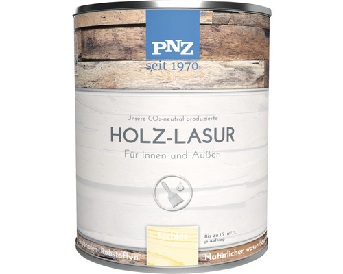 PNZ Holzlasur für Innen und Außen farblos 750 ml