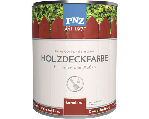 PNZ Holzdeckfarbe Innen & Außen kaminrot 2,5 l