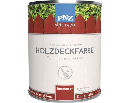 PNZ Holzdeckfarbe Innen & Außen kaminrot 750 ml
