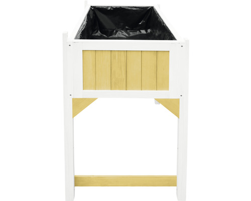 Hochbeet aus Holz mit Pflanzfolie