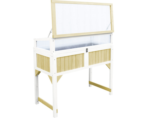 Hochbeet mit aufklappbarem Deckel für den Garten