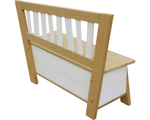 Banc de jardin avec espace de rangement, en bois