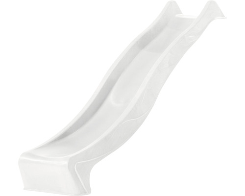 Toboggan avec raccordement d'eau axi Sky230 228 x 49 cm plastique blanc design ondulé-0