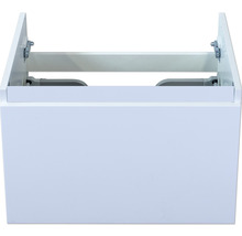 Meuble sous-vasque Sanox Frozen couleur de façade blanc à haute brillance 60 x 40 x 45 cm