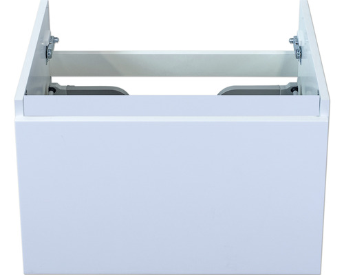 Meuble sous-vasque Sanox Frozen couleur de façade blanc à haute brillance 60 x 40 x 45 cm Meuble sous-vasque Sanox Frozen couleur de façade blanc à haute brillance 60 x 40 x 45 cm