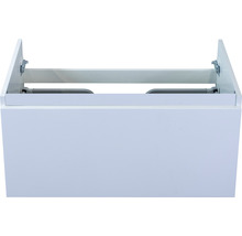 Meuble sous-vasque Sanox Frozen couleur de façade blanc à haute brillance 80 x 40 x 45 cm